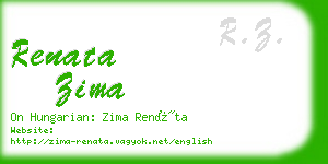 renata zima business card